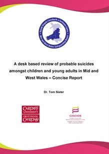 A desk-based review of probable suicides amongst children and young adults in Mid & West Wales - Concise Report?width=180&height=180&mode=crop